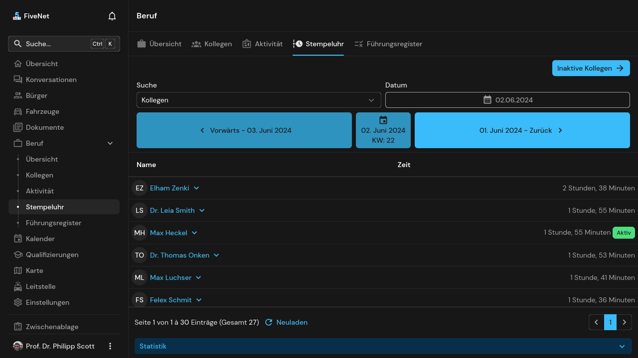 Feature Jobs - Timeclock